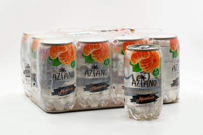 Напиток безалкогольный газированный Aziano со вкусом мандарина 350 мл ПЭТ