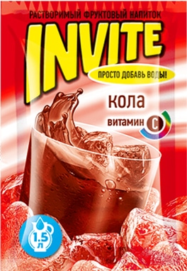 Растворимый напиток Invite Кола 9 грамм