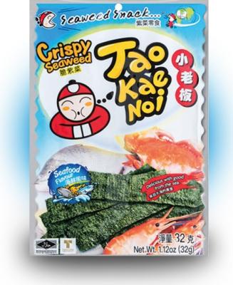 TAO KAE NOI Crispy Seaweed Seafood Flavour Морепродукты 32 грамма