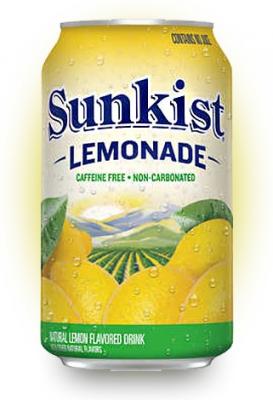 Напиток Sunkist Lemonade 355 мл